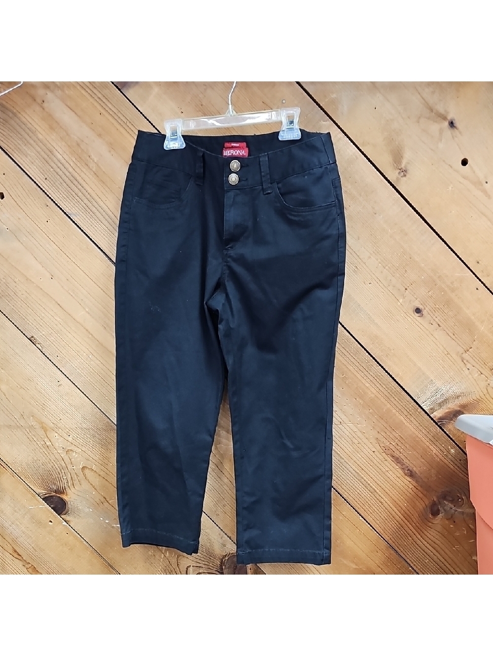 Merona Black Denim Capri Pants